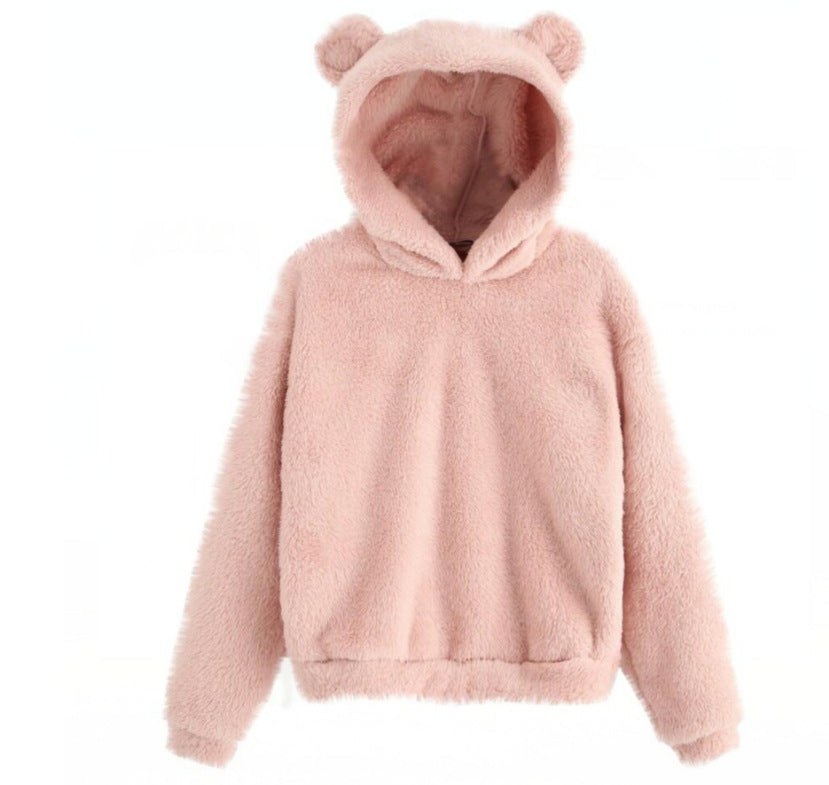 Teddy hoodie met berenoortjes - afbeelding 14