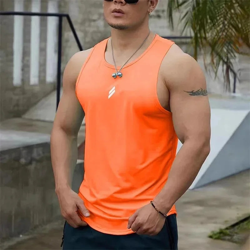 Heren gestreepte sportvest