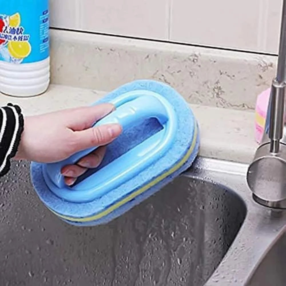 Reinigingsspons met handgreep
