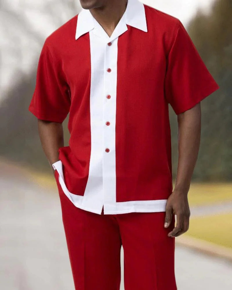 Gestreepte set met shirt en broek