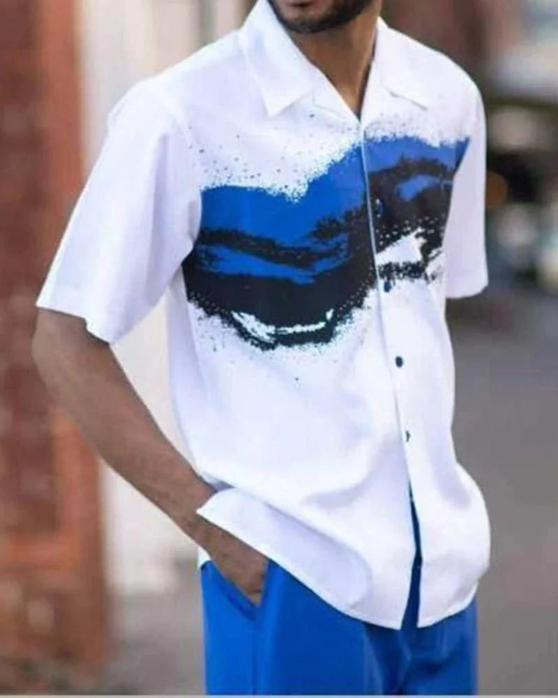 Gestreepte set met shirt en broek