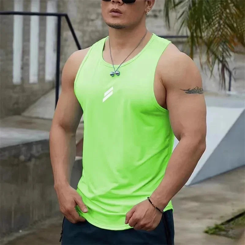 Heren gestreepte sportvest