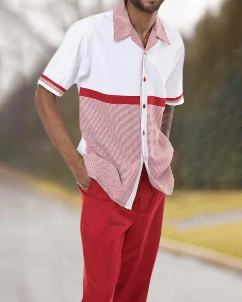 Gestreepte set met shirt en broek