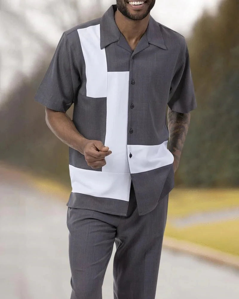 Gestreepte set met shirt en broek