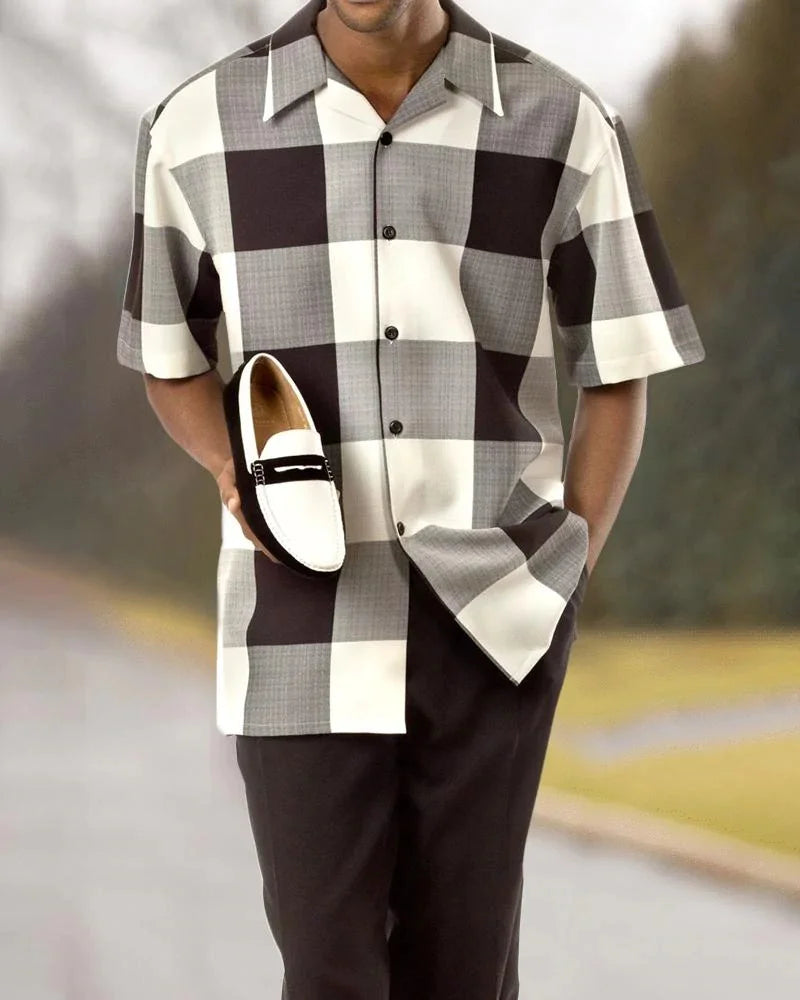 Gestreepte set met shirt en broek