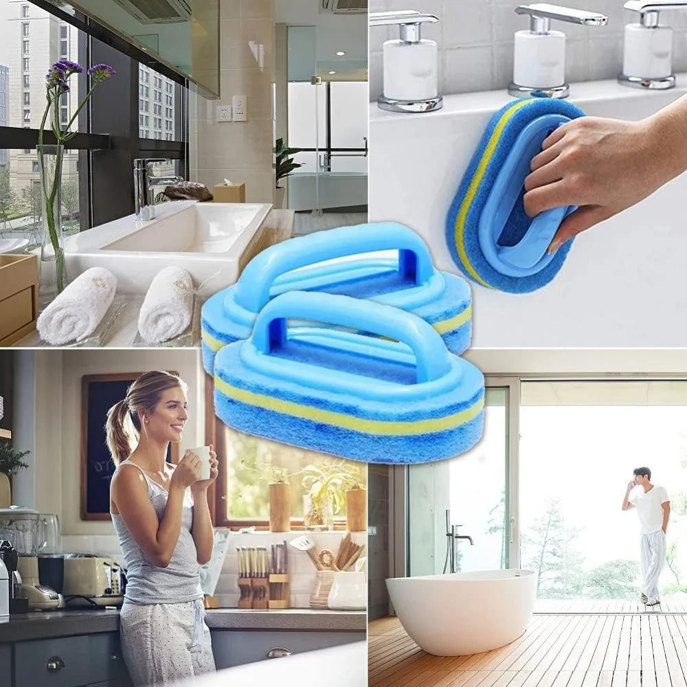 Reinigingsspons met handgreep