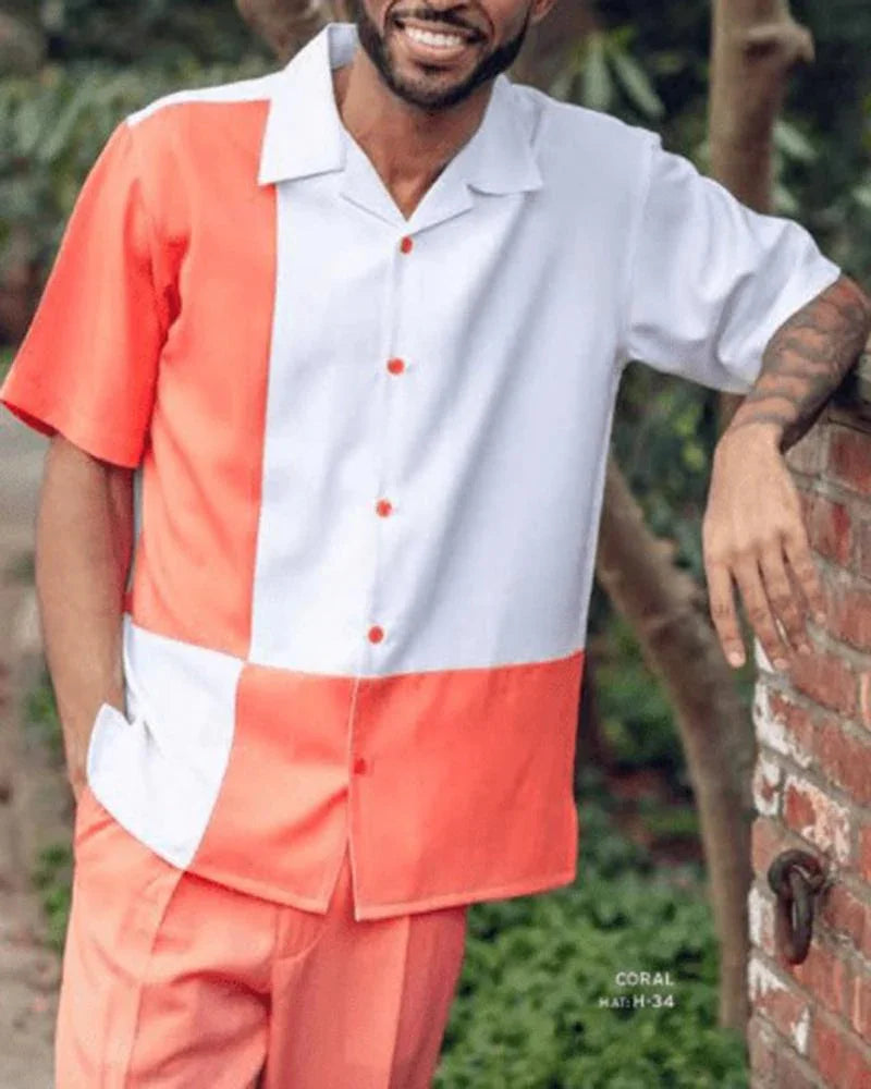 Gestreepte set met shirt en broek