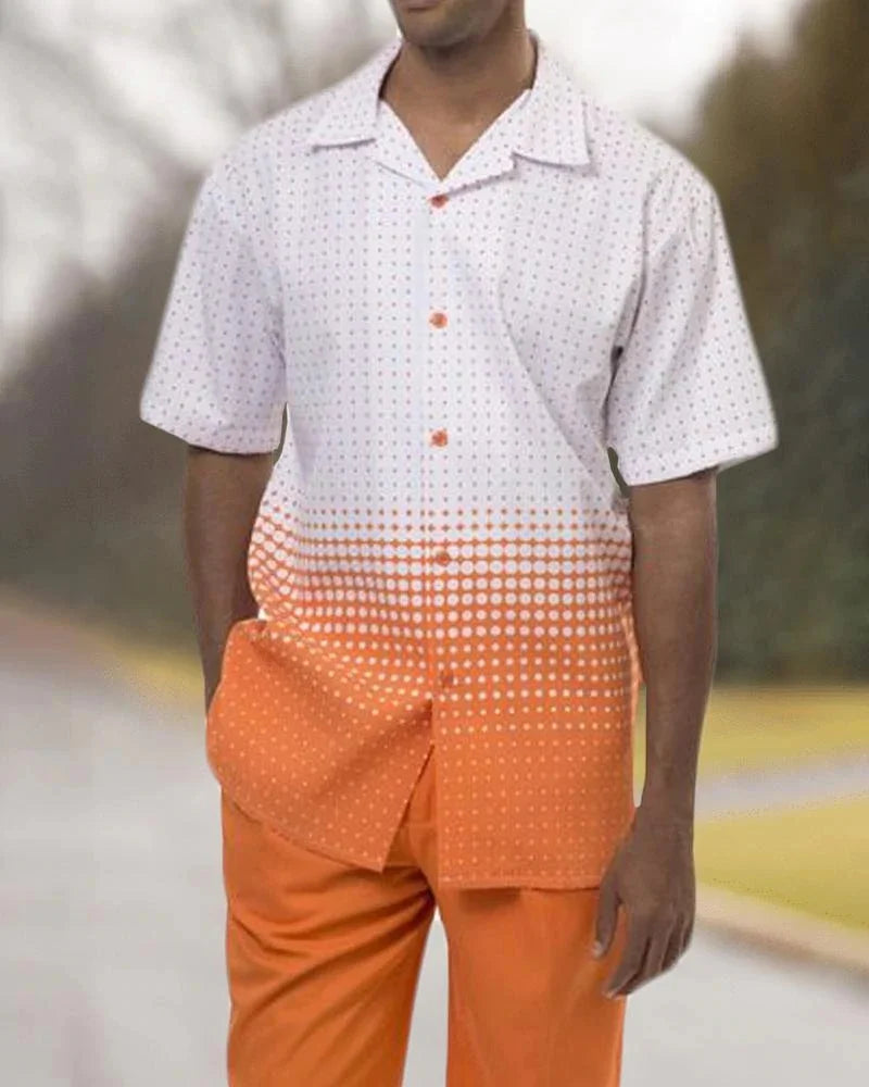 Gestreepte set met shirt en broek