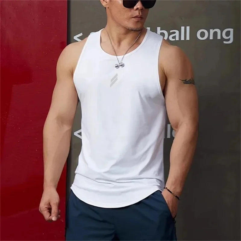 Heren gestreepte sportvest