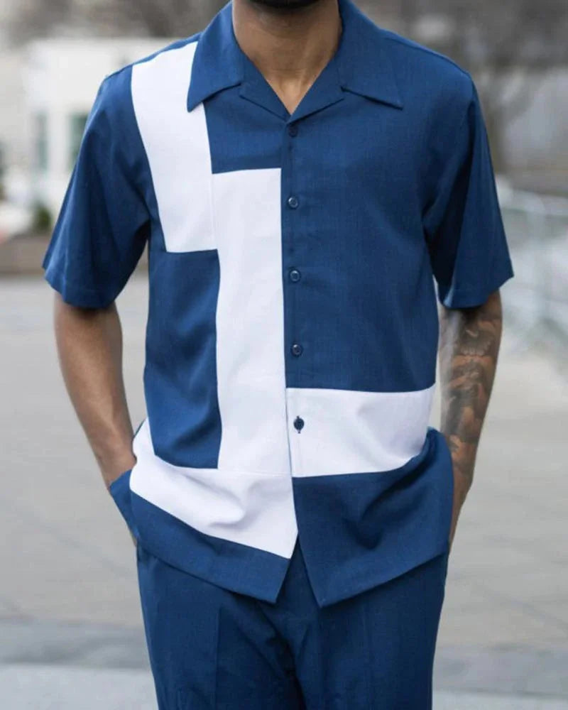 Gestreepte set met shirt en broek