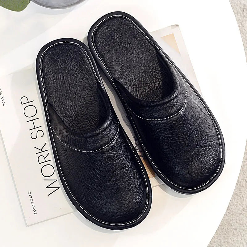 Leren instapslippers voor dames en heren - afbeelding 11