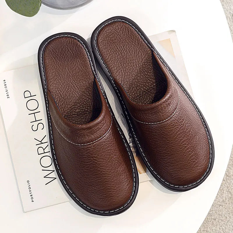 Leren instapslippers voor dames en heren - afbeelding 10
