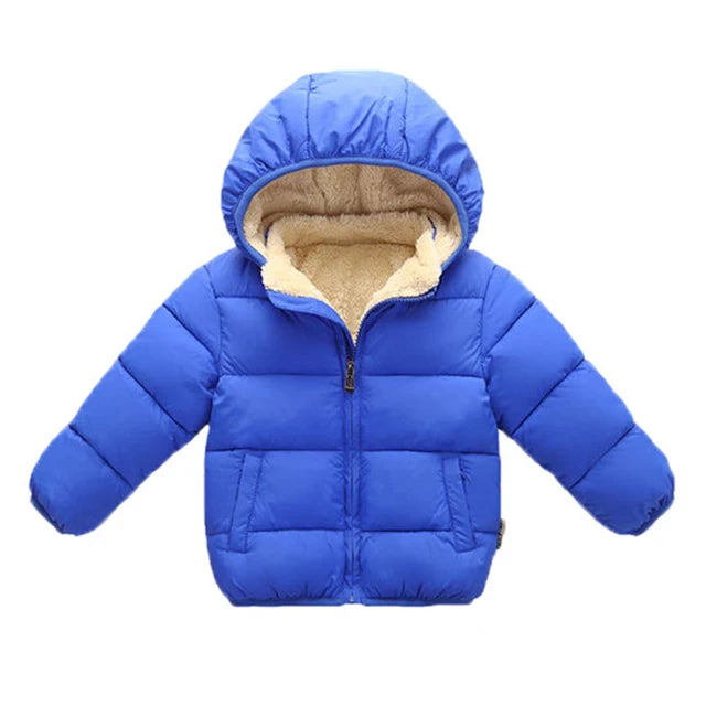 Gevoerde kinderwinterjas met capuchon - afbeelding 18