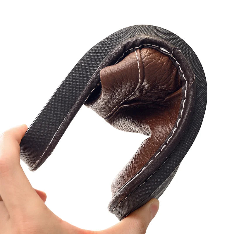 Leren instapslippers voor dames en heren - afbeelding 4