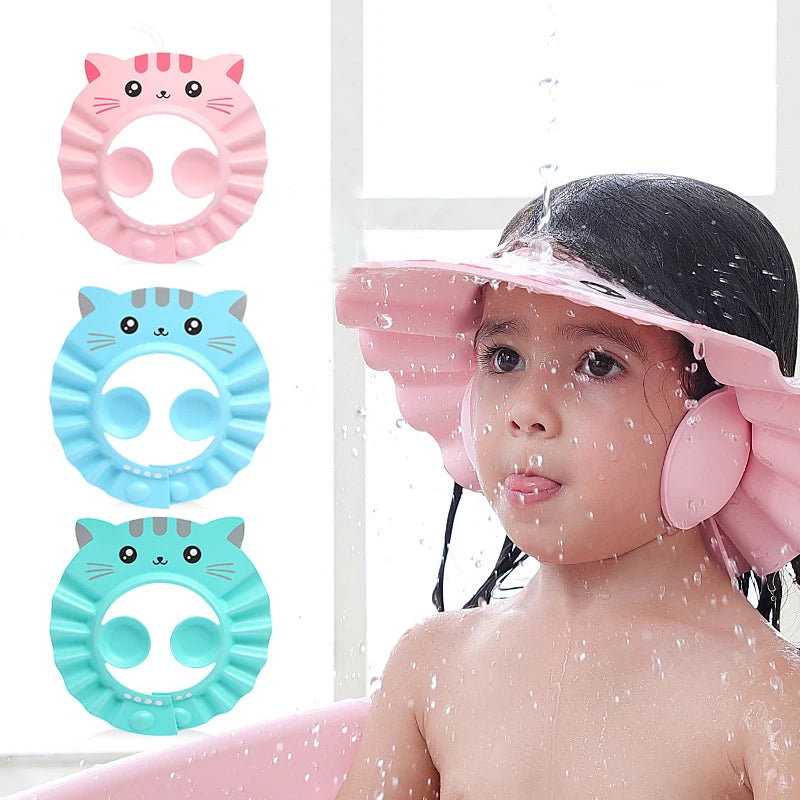 Verstelbare douche- en shampoocap