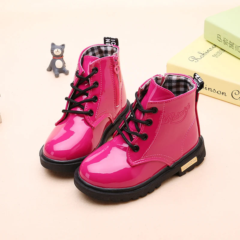 Glanzende kinderveterboots - afbeelding 18