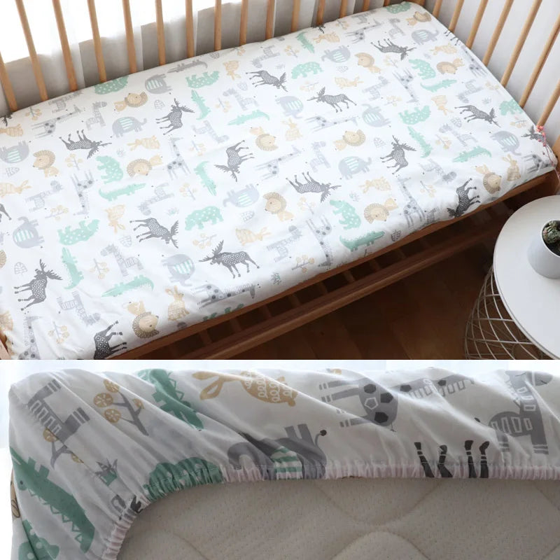 100% katoenen baby hoeslaken van 130x70cm
