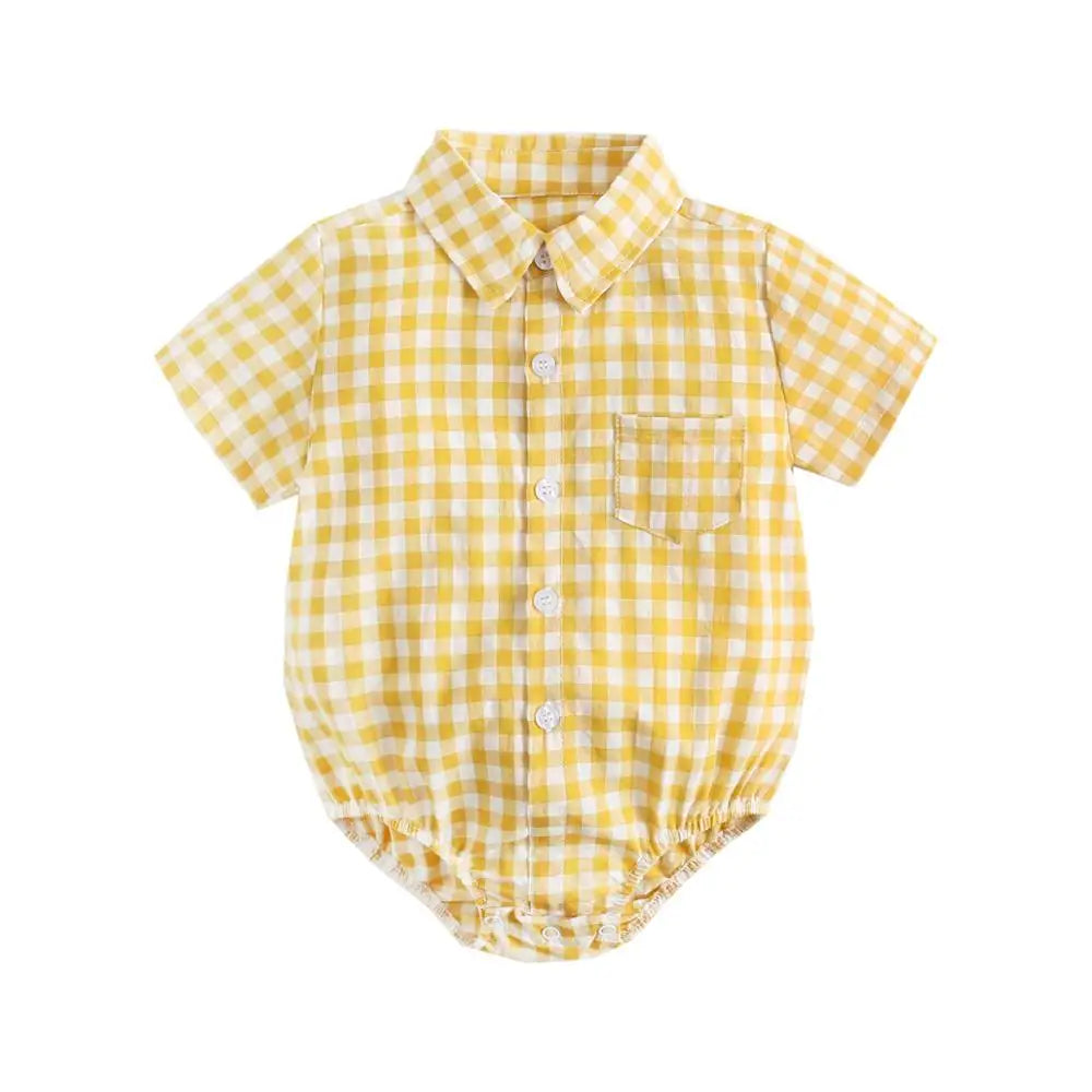 Katoenen babyromper voor jongens