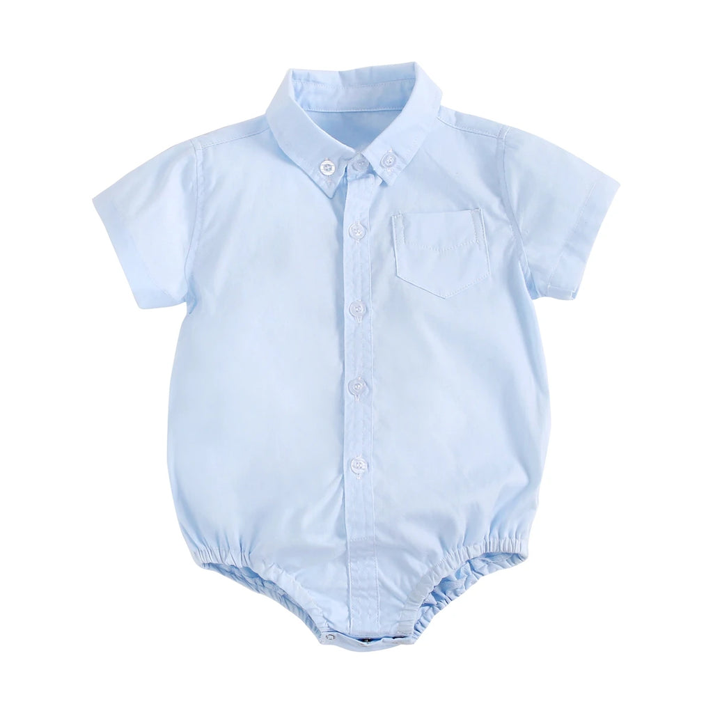 Katoenen babyromper voor jongens