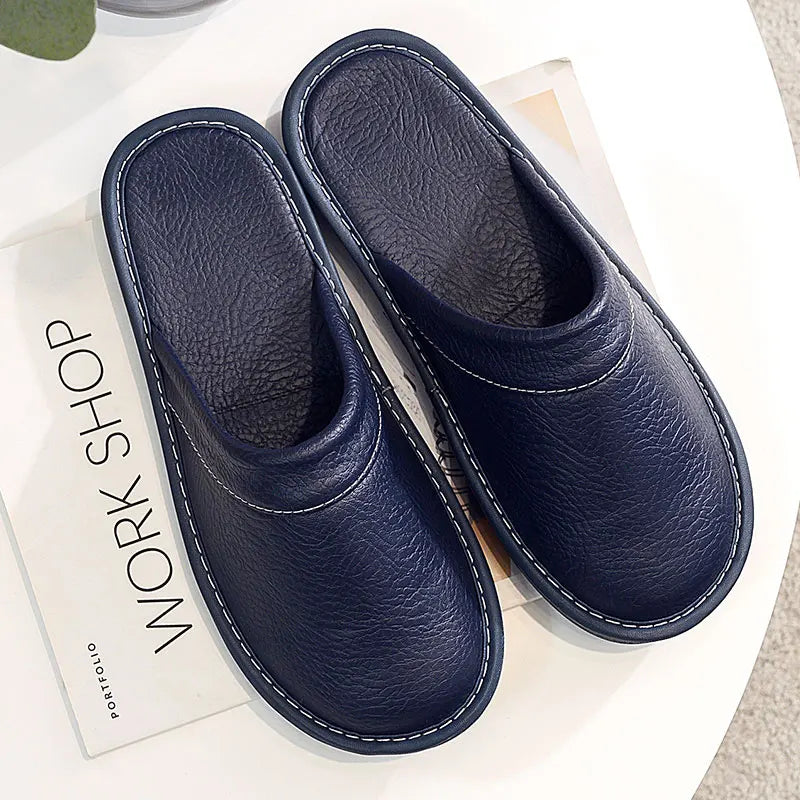 Leren instapslippers voor dames en heren - afbeelding 7