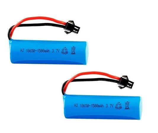 3.7V 1500mAh 18650 Li-ion Accu met Oplader