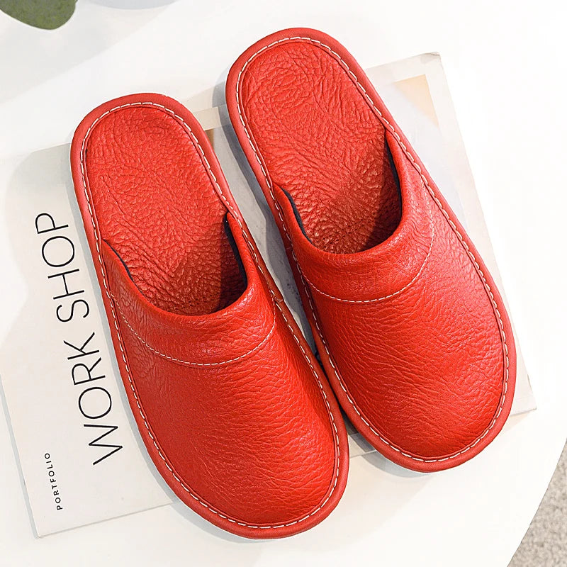 Leren instapslippers voor dames en heren - afbeelding 12