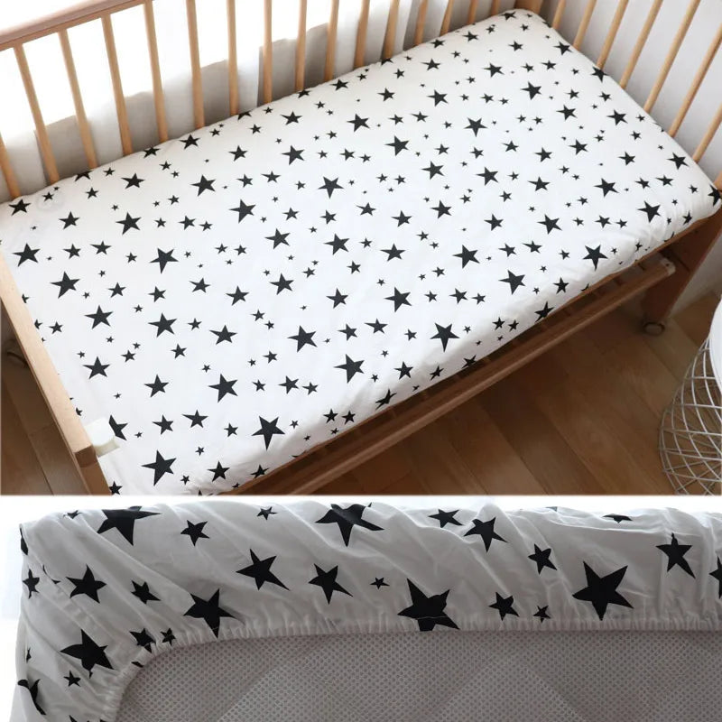 100% katoenen baby hoeslaken van 130x70cm