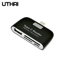 USB-C Multifunctionele Kaartlezer met OTG-adapter