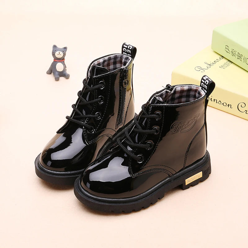 Glanzende kinderveterboots - afbeelding 9