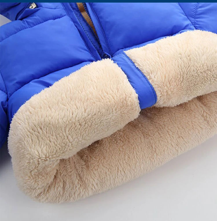 Gevoerde kinderwinterjas met capuchon - afbeelding 10