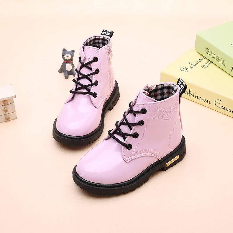 Glanzende kinderveterboots - afbeelding 16
