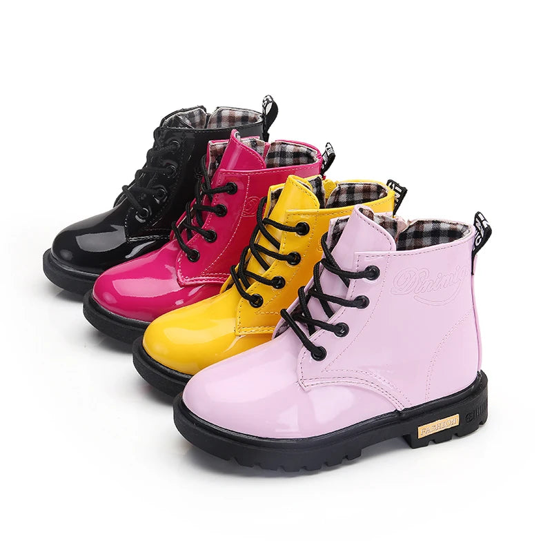 Glanzende kinderveterboots