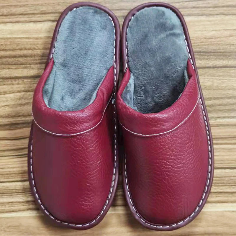 Leren instapslippers voor dames en heren - afbeelding 8