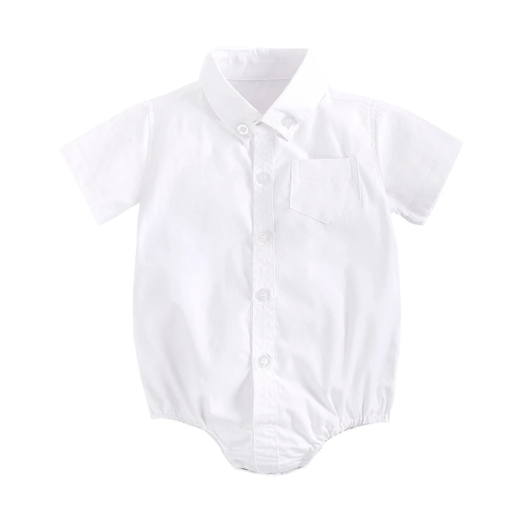 Katoenen babyromper voor jongens