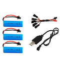 3.7V 1500mAh 18650 Li-ion Accu met Oplader