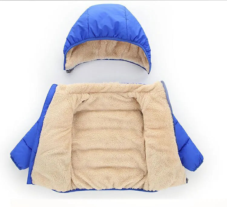 Gevoerde kinderwinterjas met capuchon - afbeelding 9
