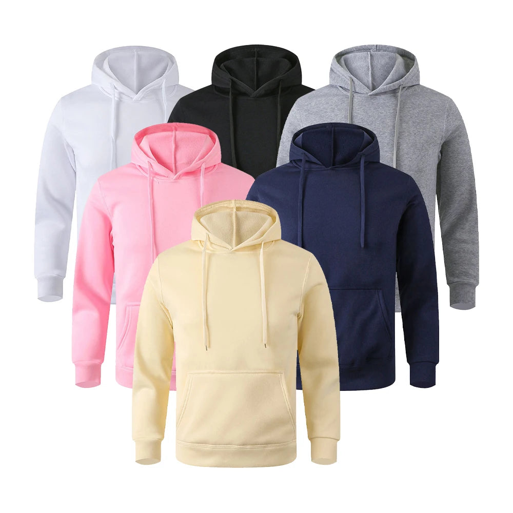 Basic hoodie met buidelzak - afbeelding 2