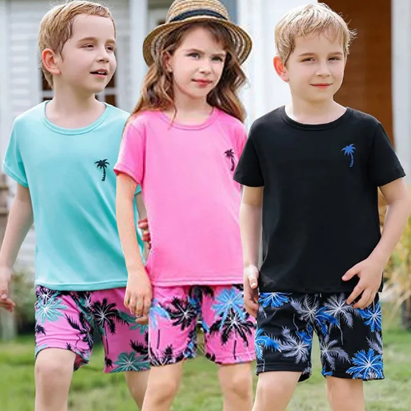 Zomerse 2/4-delige vrijetijds- en sportset