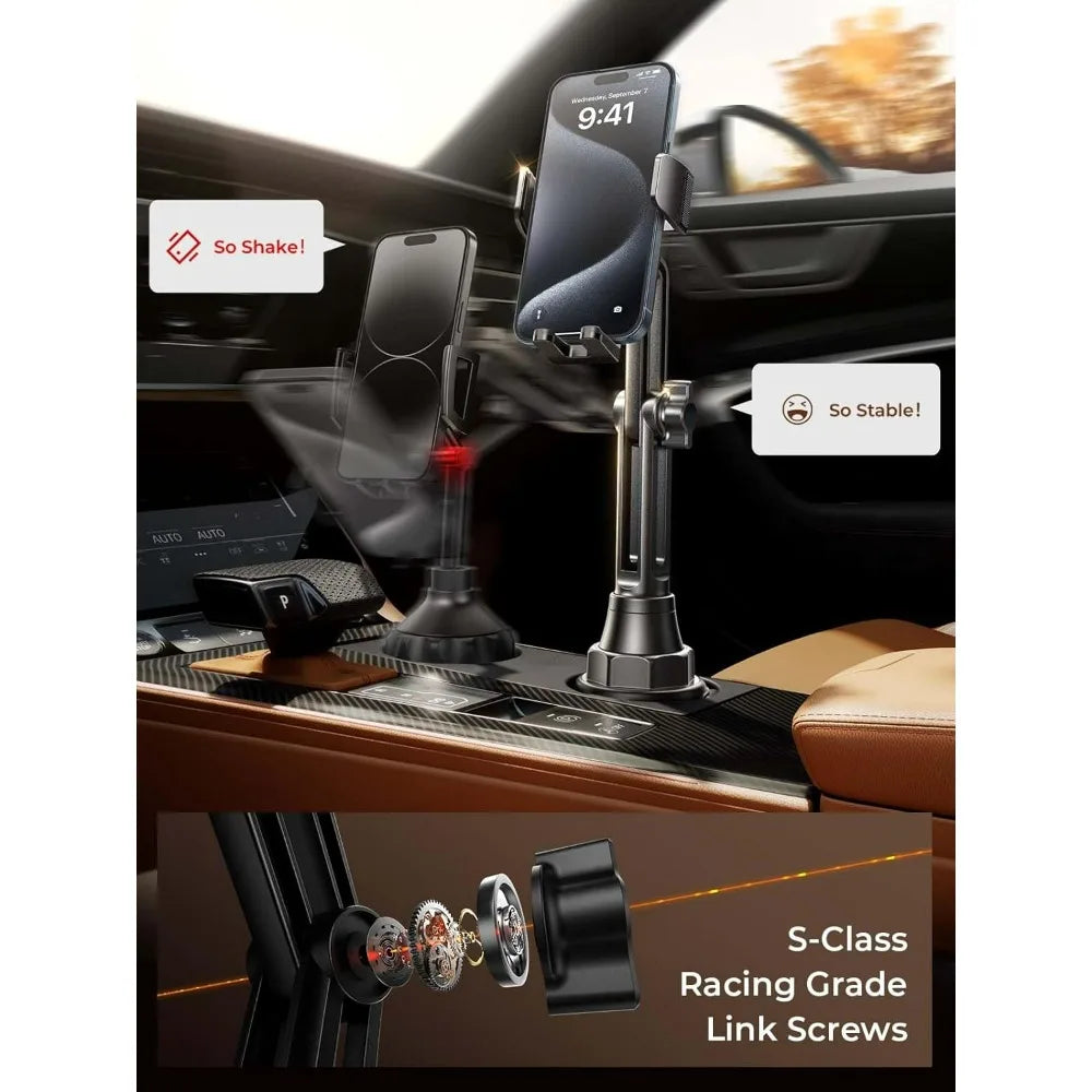 Telefoonhouder voor bekerhouder in de auto