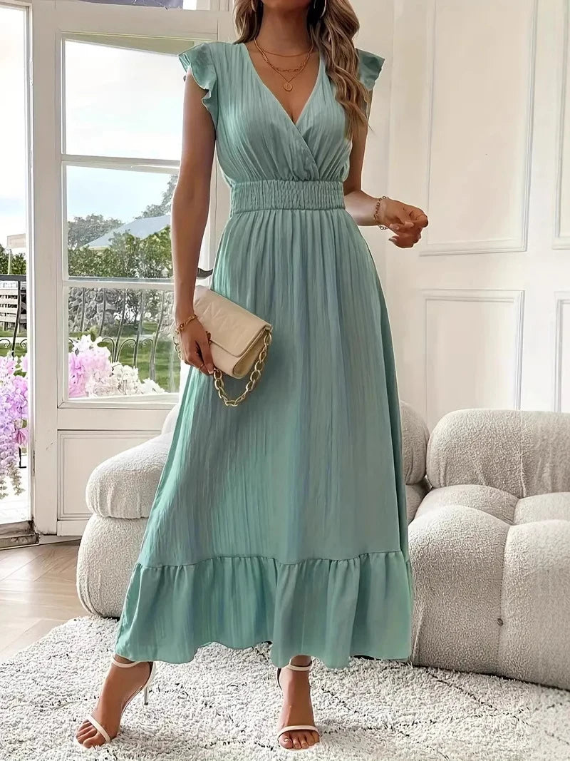 Dames elegante slim fit jurk