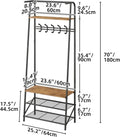 Kapstok met schoenenrek en zitbank, 4-in-1