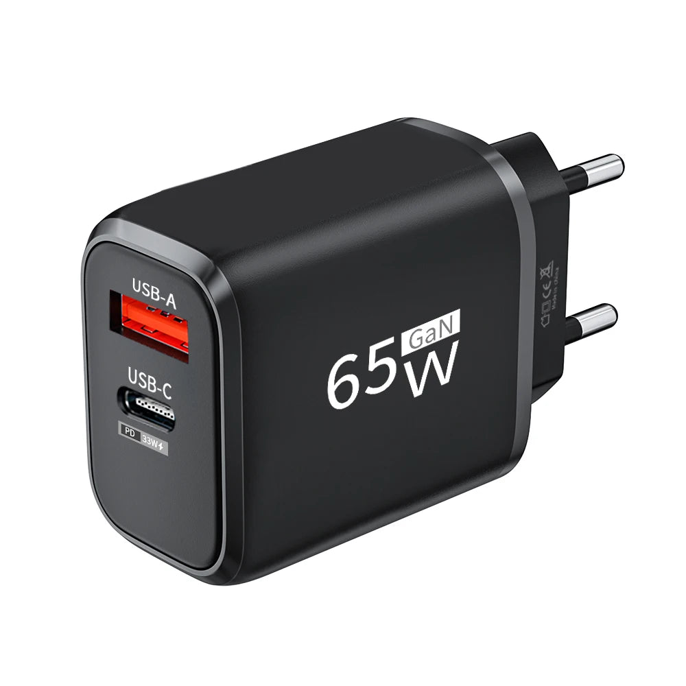 65W GaN USB-C snellader