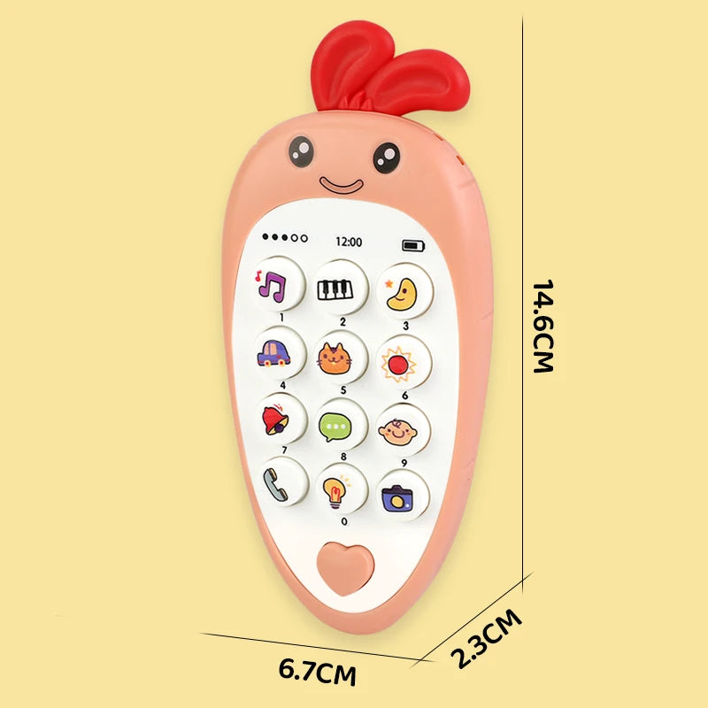Speelgoedtelefoon met bijtring en geluid