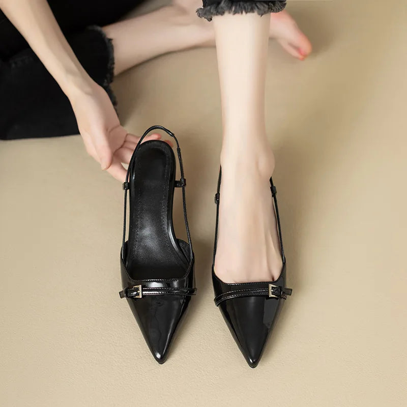 Lakleren slingback pumps - afbeelding 13