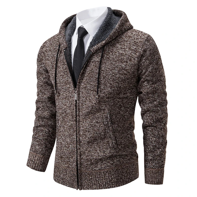 Gebreid herenvest met fleece - afbeelding 30