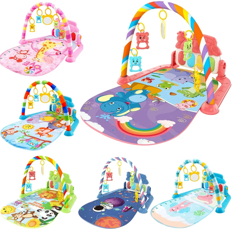 Baby activity gym met muziekpiano en speelmat