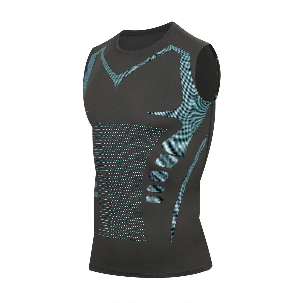 Heren compressie sportshirt