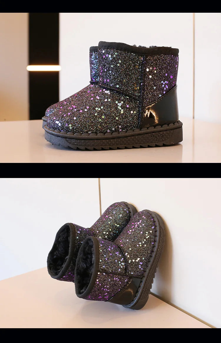 Glitter snowboots voor meisjes - afbeelding 6
