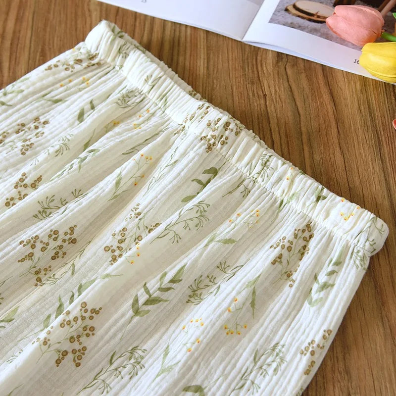 Katoenen pyjama met bloemenprint - afbeelding 14