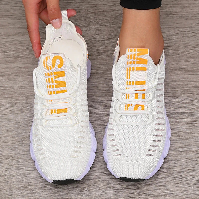 Ademende gebreide sneakers - afbeelding 5